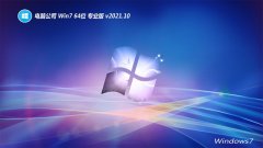 电脑公司win7最新64位加强清爽版v2021.10